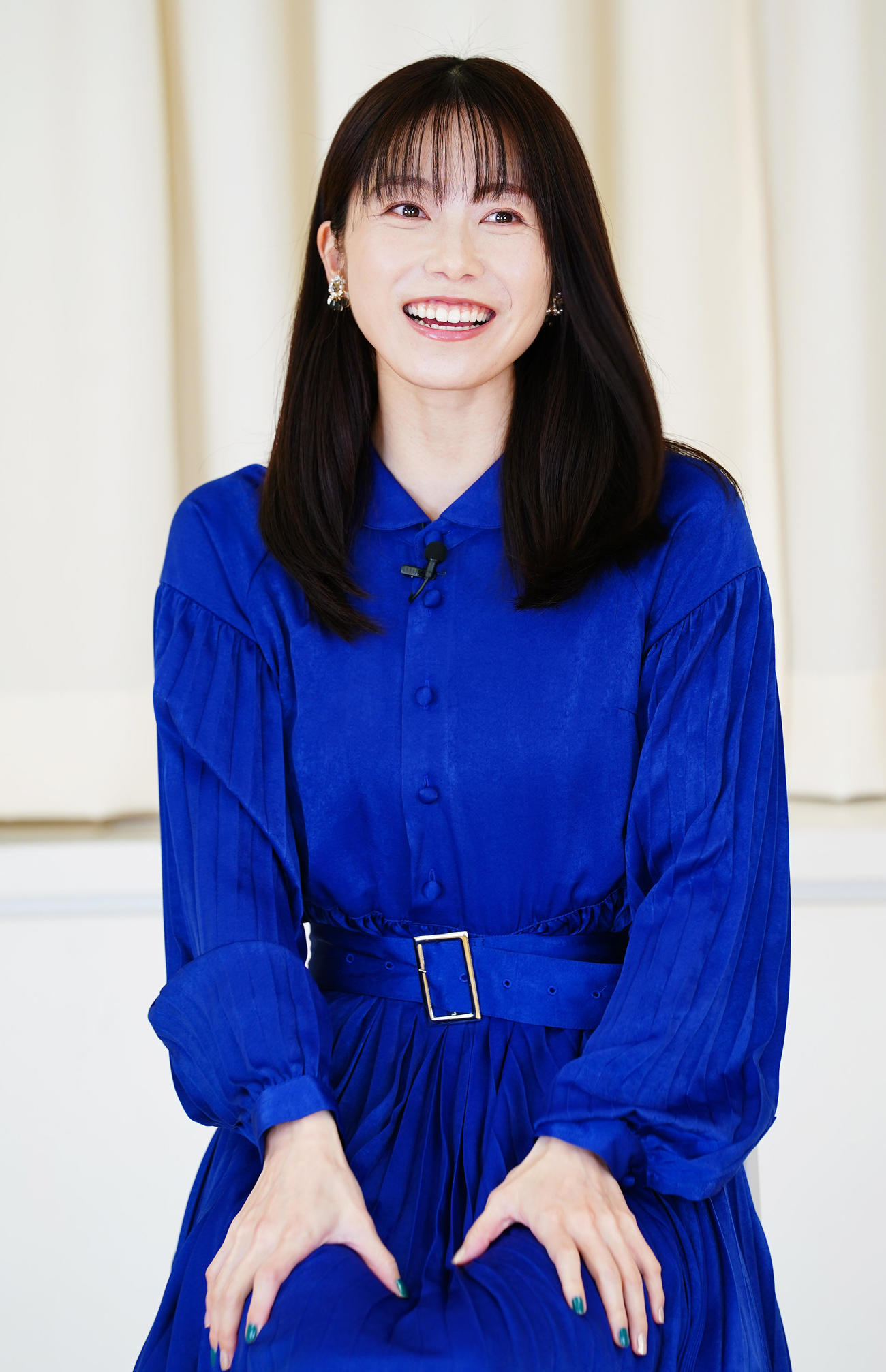 「総監督」について語るAKB48横山由依（撮影・菅敏）
