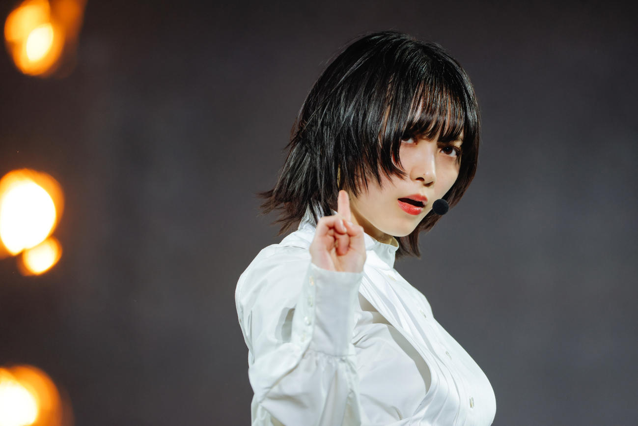 櫻坂46の「1st YEAR ANNIVERSARY LIVE」でパフォーマンスする森田ひかる
