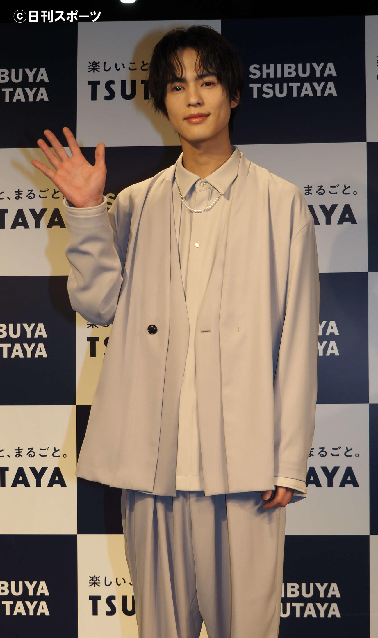 2022年カレンダー発売記念イベントを開催した奥野壮（撮影・遠藤尚子）