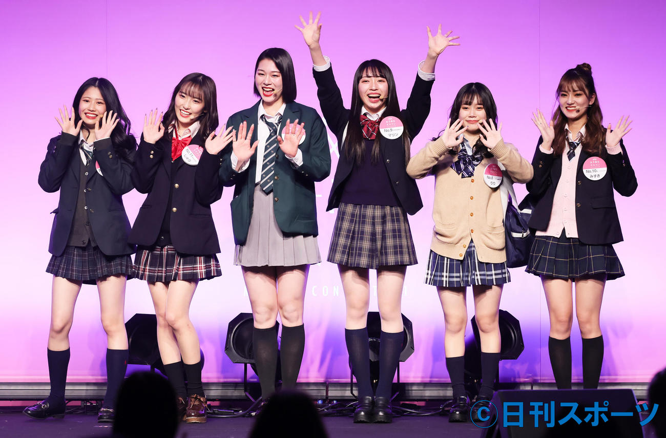 演技審査に臨むファイナリストたち（撮影・足立雅史）