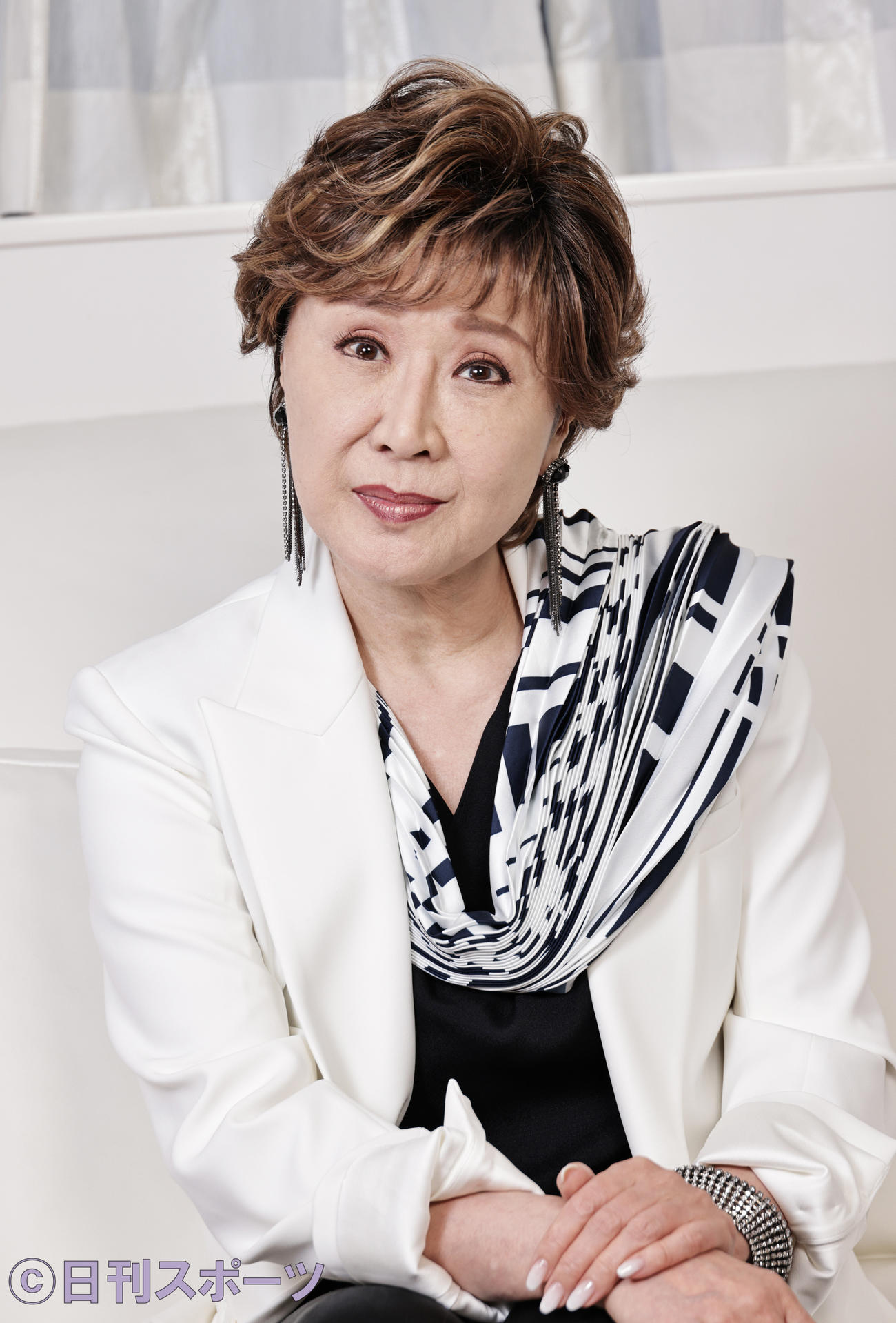 小林幸子（顔）（撮影・中島郁夫）