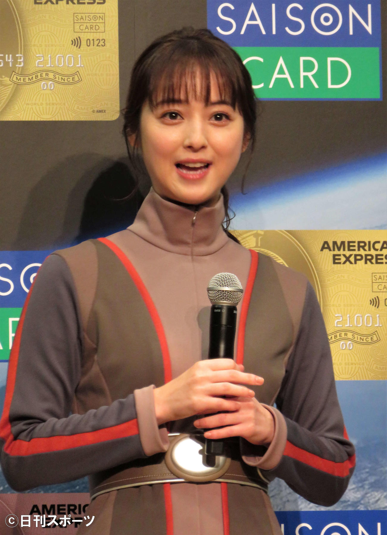 「クレディセゾン」の新CM発表会に出席した佐々木希（撮影・三須佳夏）