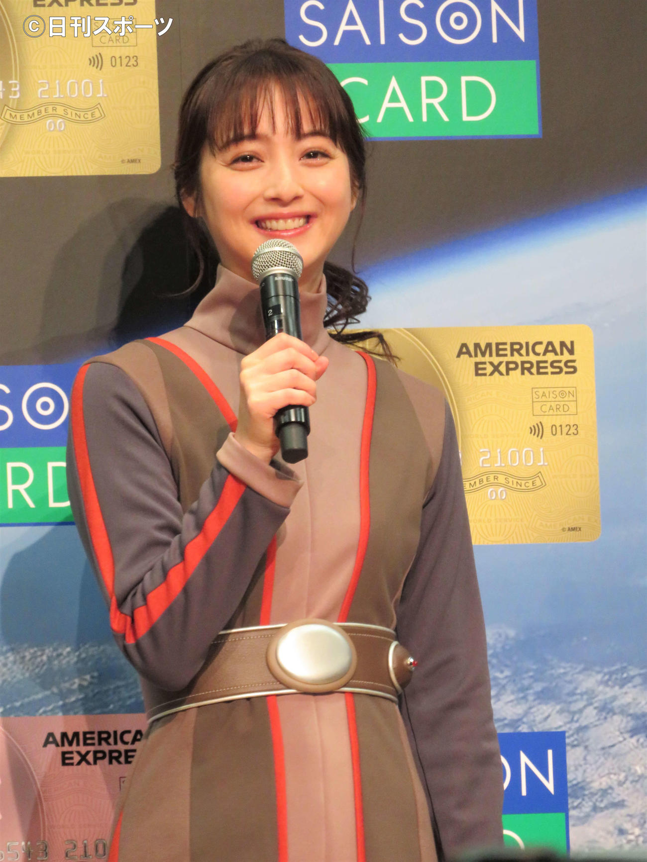 「クレディセゾン」の新CM発表会に出席した佐々木希（撮影・三須佳夏）