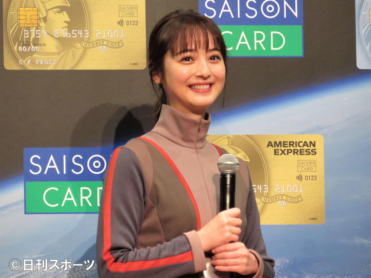 「クレディセゾン」の新CM発表会に出席した佐々木希（撮影・三須佳夏）