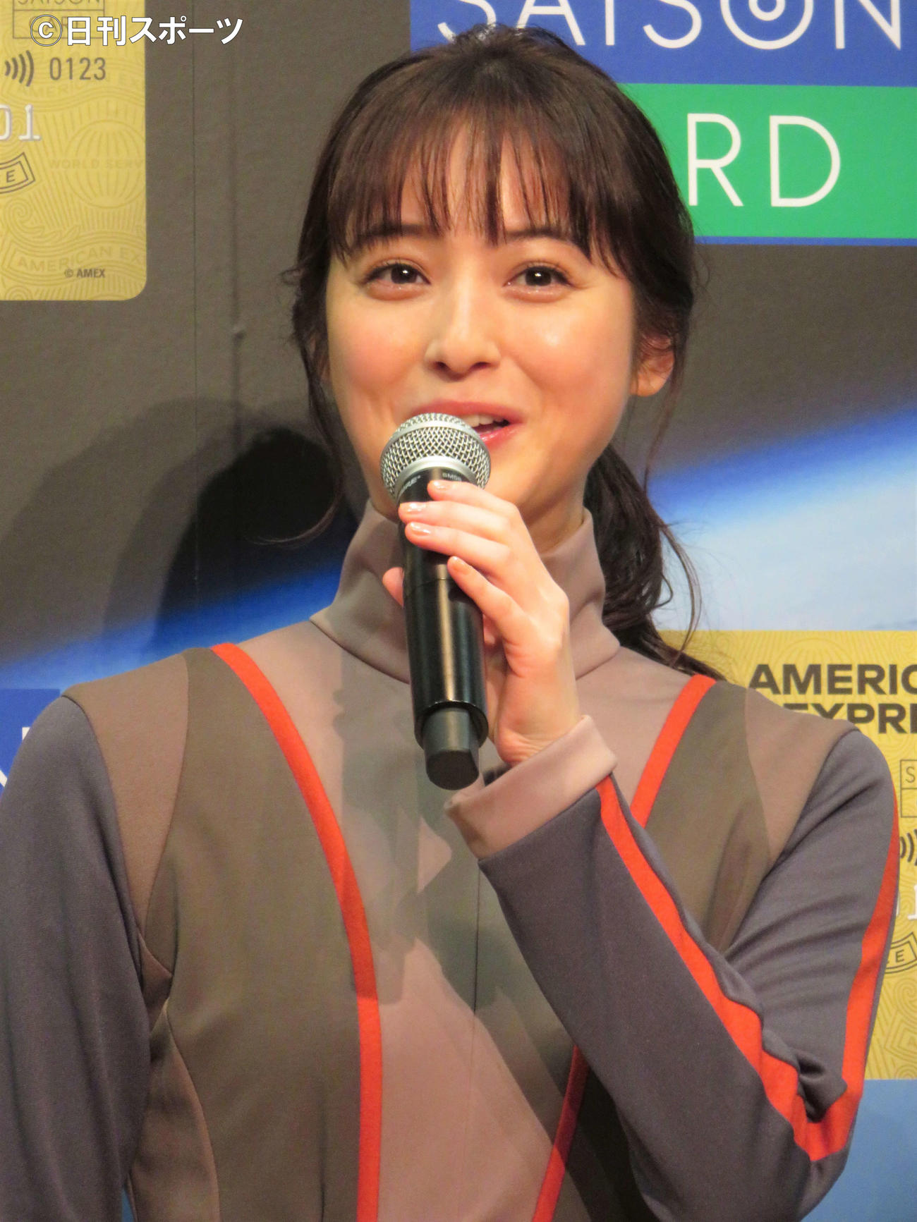 「クレディセゾン」の新CM発表会に出席した佐々木希（撮影・三須佳夏）