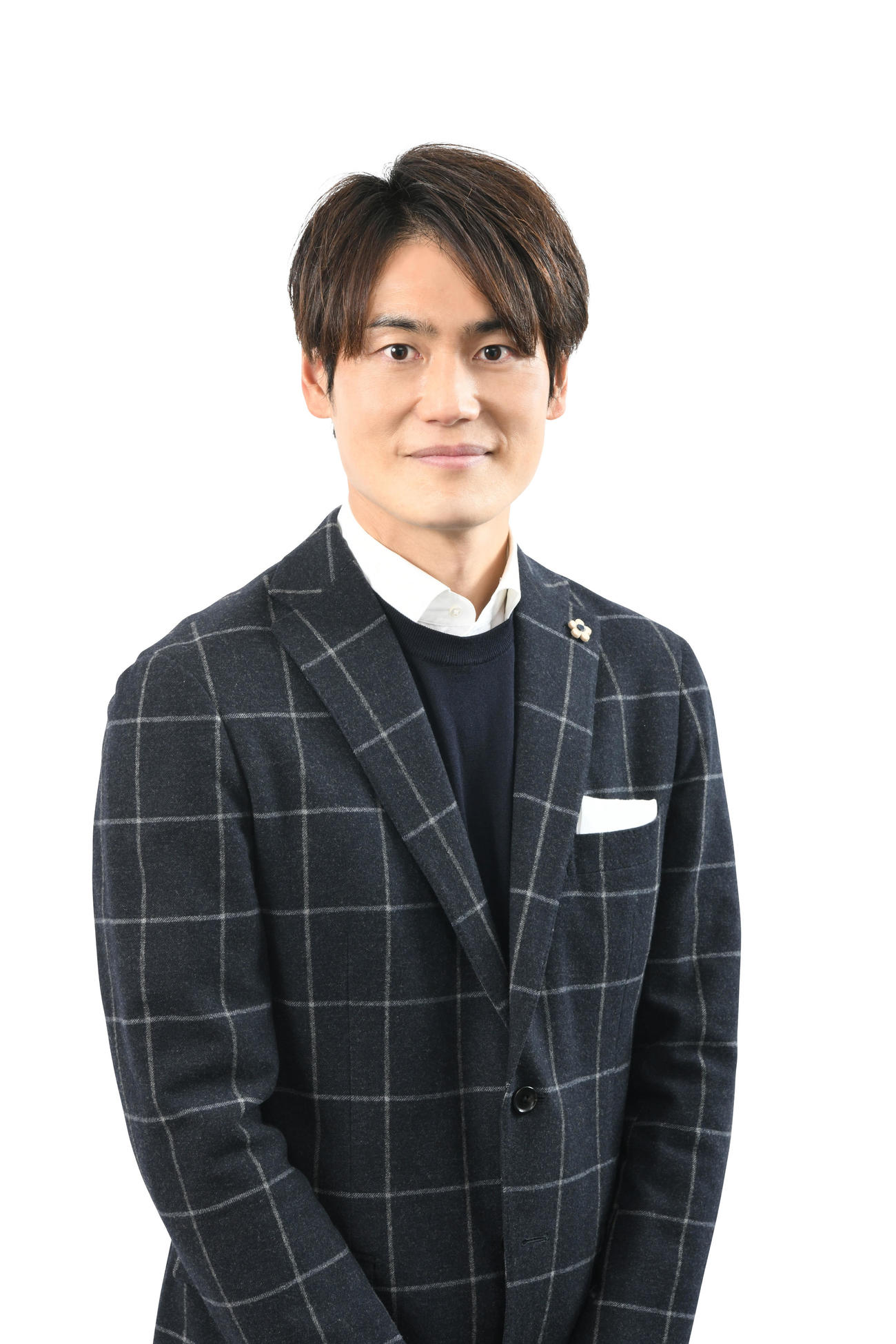 BS日テレ「独占SPORTSチャンネル」MCを務める日本テレビ上重聡アナウンサー（C）BS日テレ