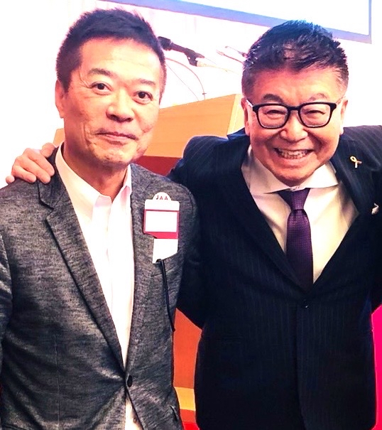 TBSラジオ「生島ヒロシのおはよう定食／一直線」に出演した久保田和昌氏（左）と生島ヒロシ