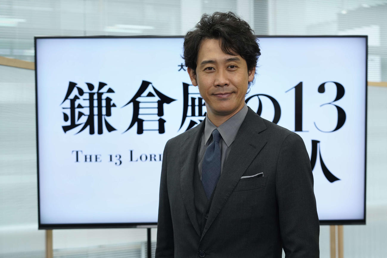 NHK大河ドラマ「鎌倉殿の13人」のオンライン出演者会見に出席した大泉洋（C）NHK