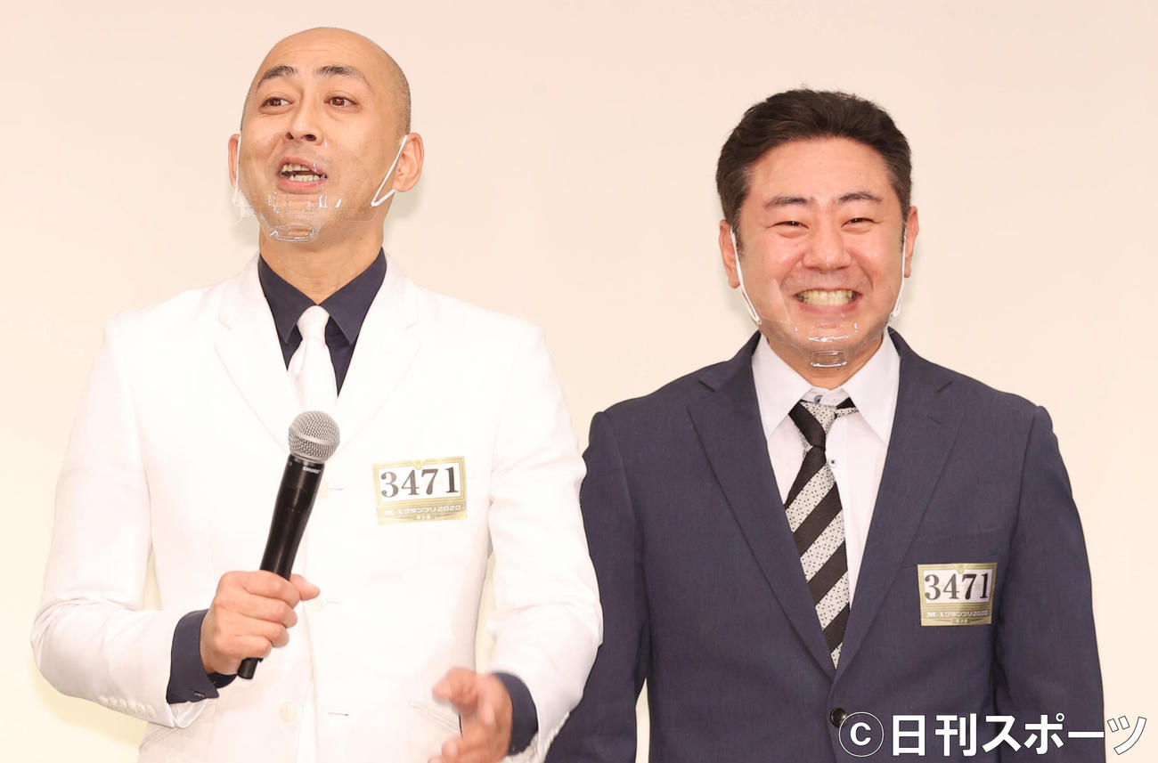 錦鯉の長谷川雅紀（左）と渡辺隆（2020年12月撮影）