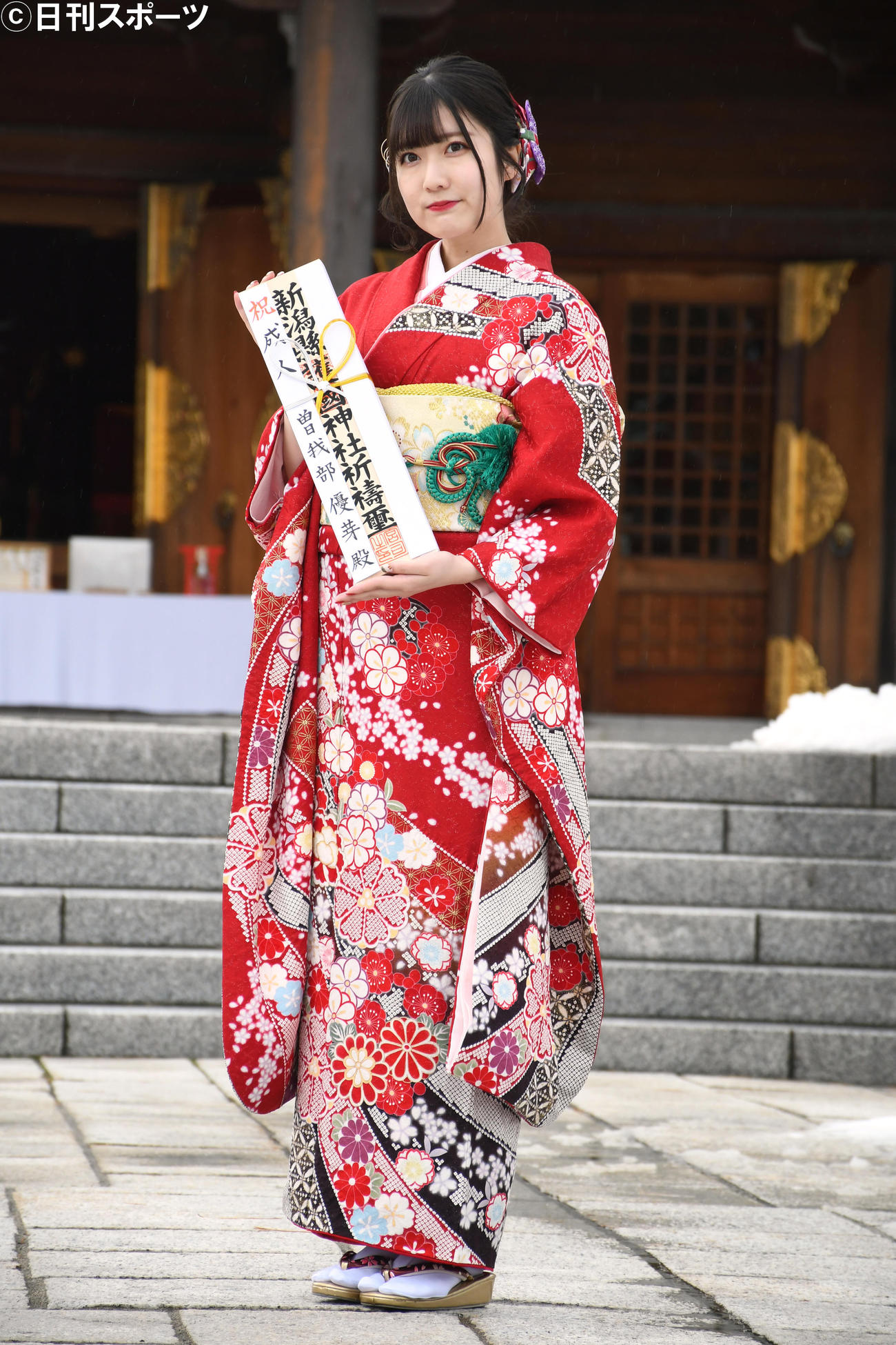 「NGT48成人式」に出席したNGT48曽我部優芽（撮影・大友陽平）