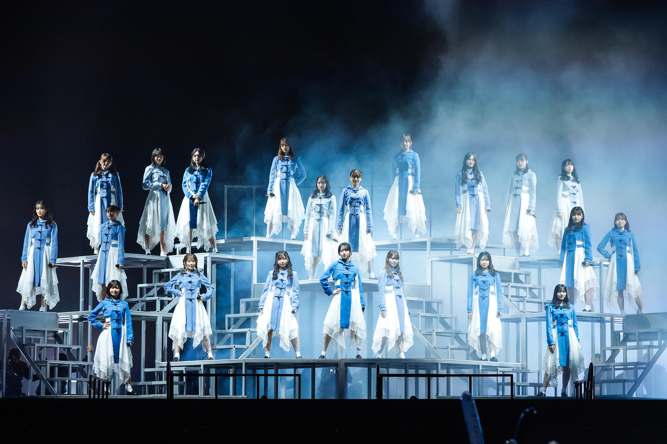 クリスマスライブ「ひなくり2021」を開催した日向坂46　撮影：上山陽介