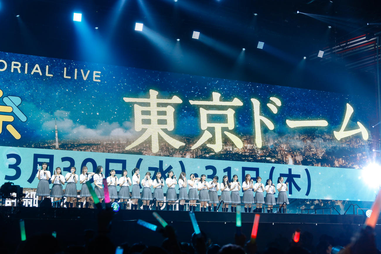 クリスマスライブ「ひなくり2021」を開催した日向坂46　撮影：上山陽介