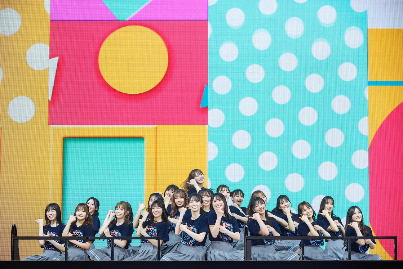 クリスマスライブ「ひなくり2021」を開催した日向坂46　撮影：上山陽介
