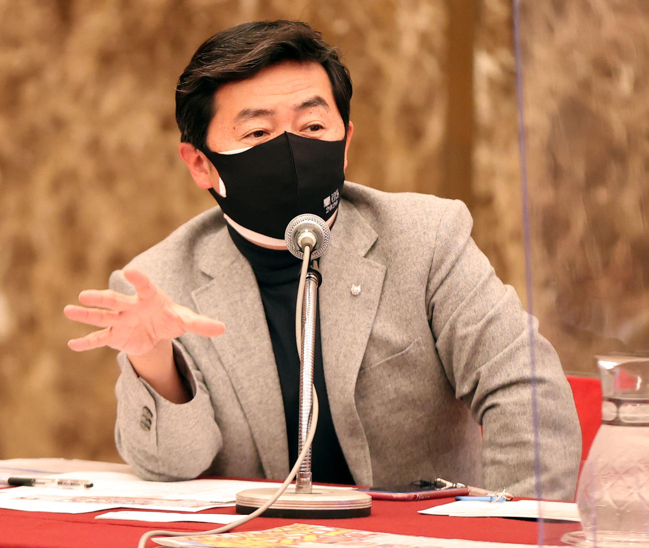 笠井信輔アナ（2021年11月撮影）