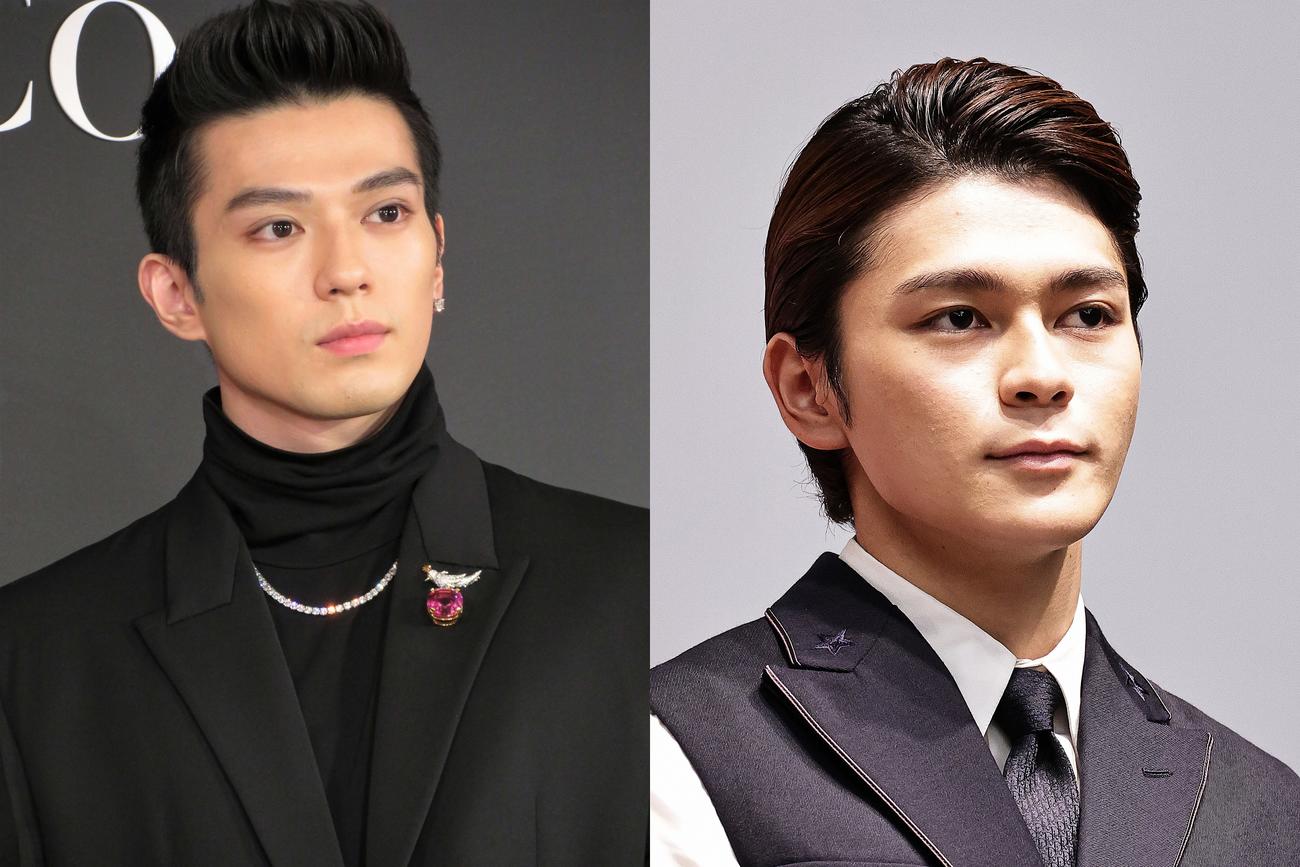 千葉真一さんの息子、新田真剣佑（左）と眞栄田郷敦