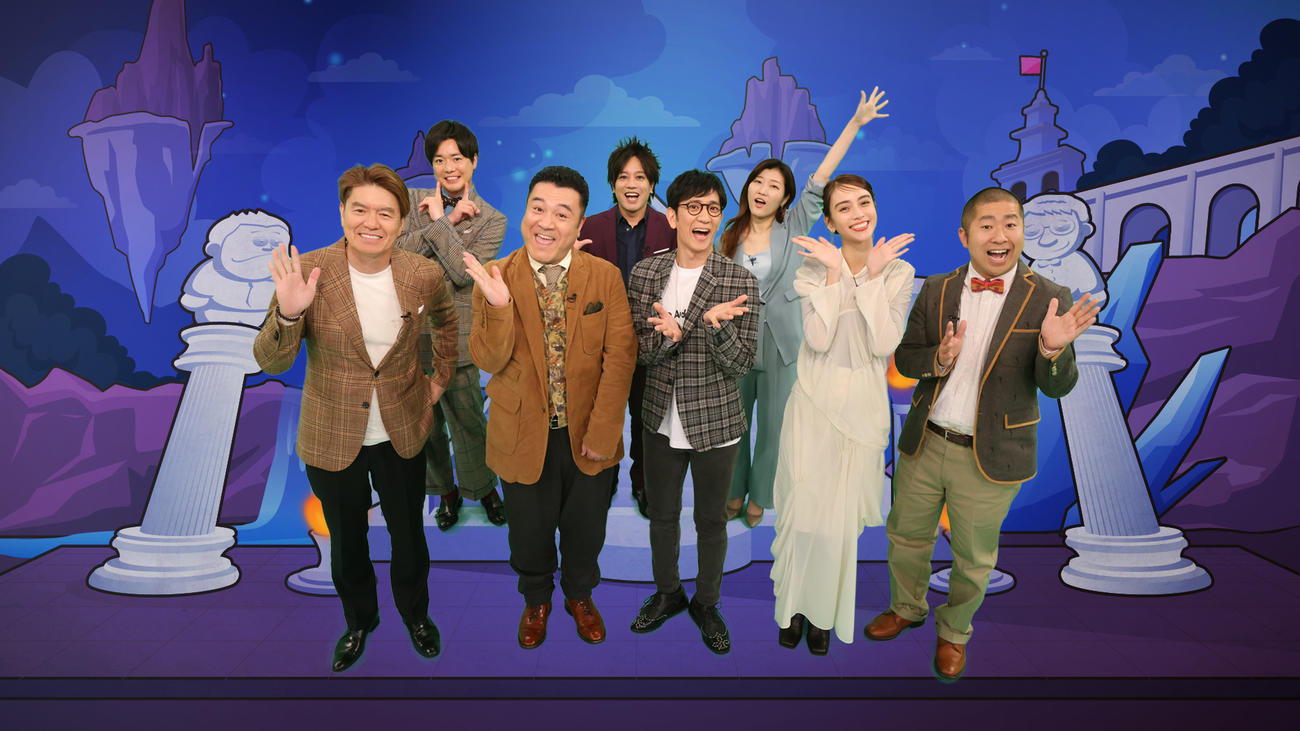 アンタッチャブルらスタジオ出演のメンバー（カンテレ提供）