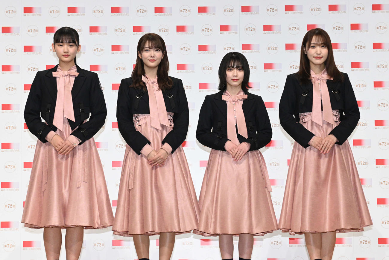 リハーサルを行った櫻坂46（C）NHK
