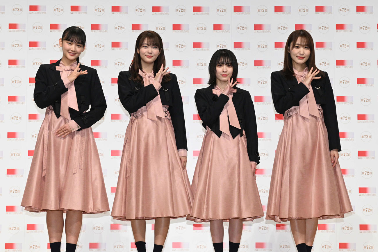 リハーサルを行った櫻坂46（C）NHK