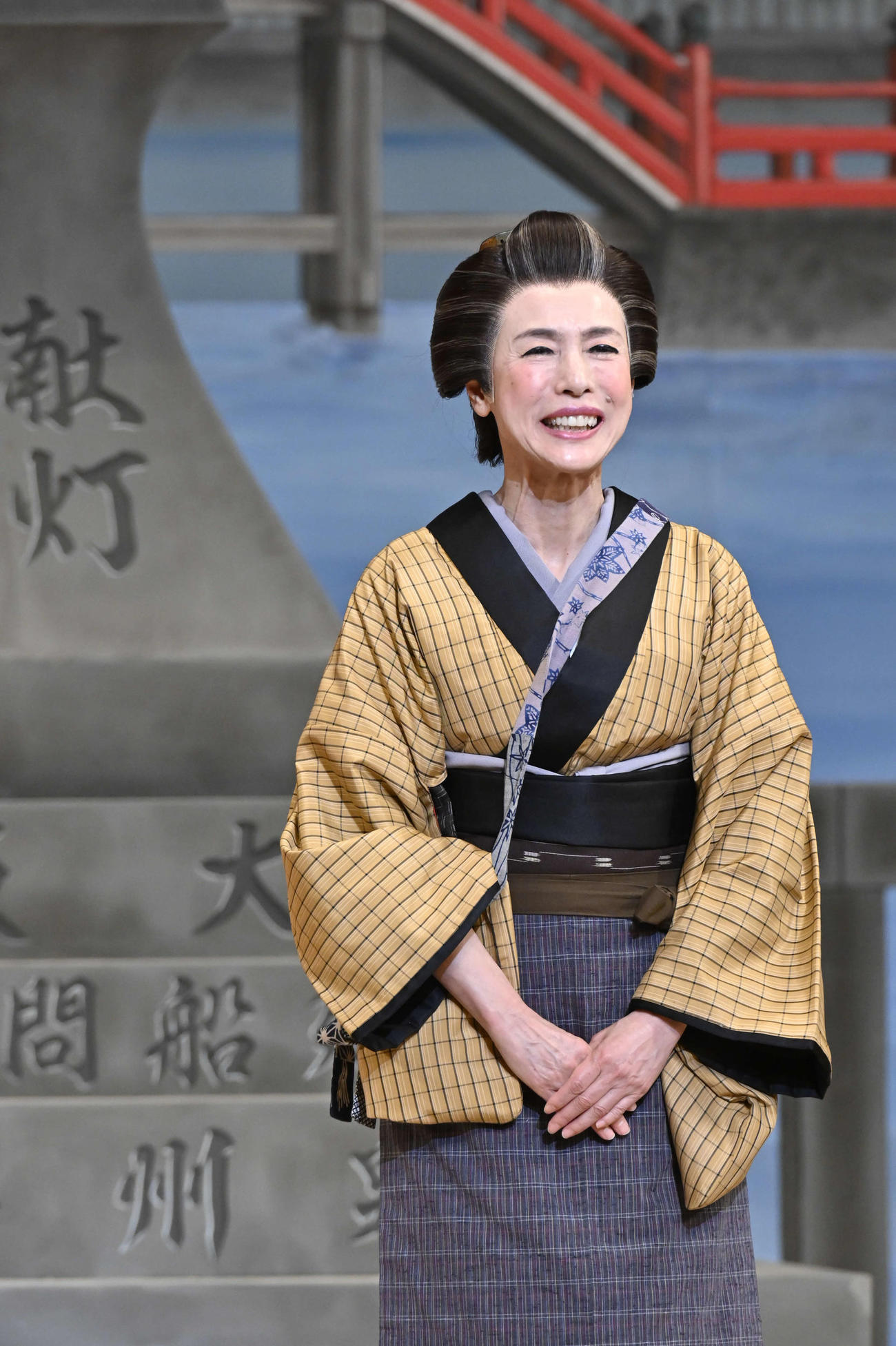 南座の初日あいさつを行う久本雅美