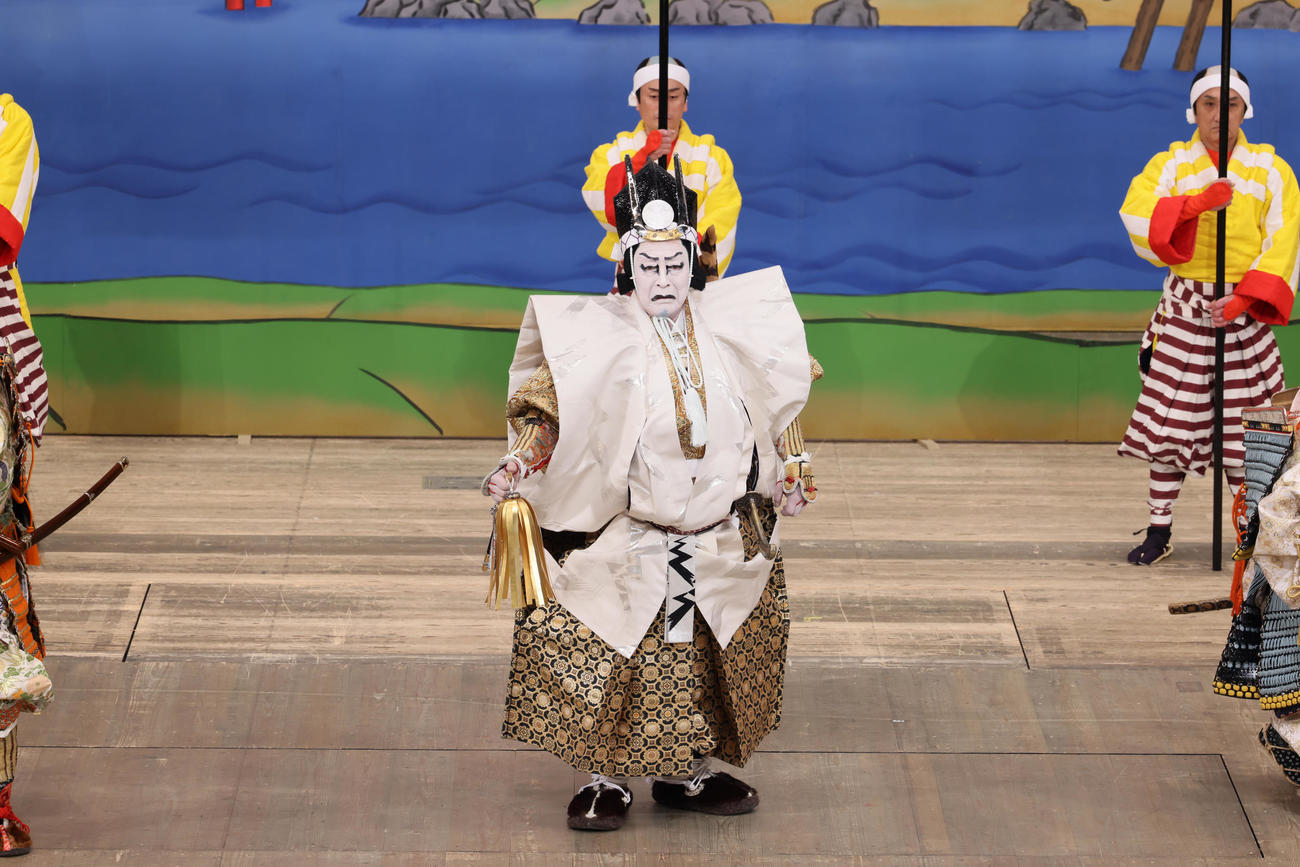 「南総里見八犬伝」で犬山道節を演じる尾上菊五郎（国立劇場提供）
