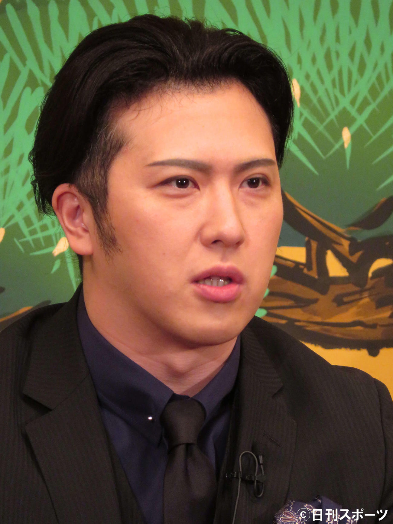 BSテレ東、テレビ大阪で放送する真夜中ドラマ「まったり！赤胴鈴之助」の記者会見に登壇した尾上松也（撮影・三須佳夏）