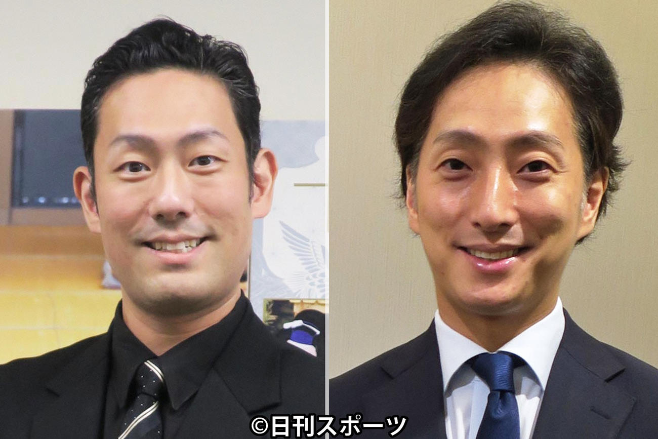 中村勘九郎（左）と中村七之助