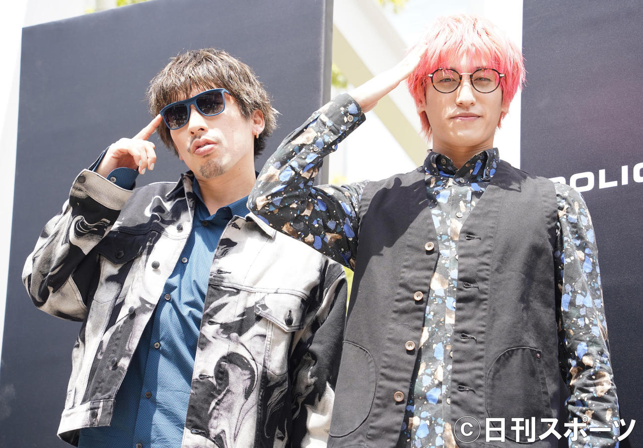 EXITのりんたろー。（左）兼近大樹（2021年6月撮影）