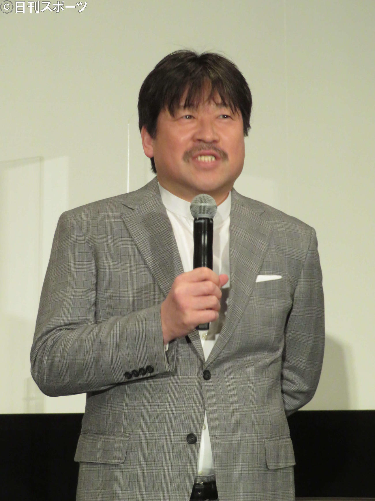 映画「さがす」公開直前イベントに登壇した佐藤二朗（撮影・村上幸将）