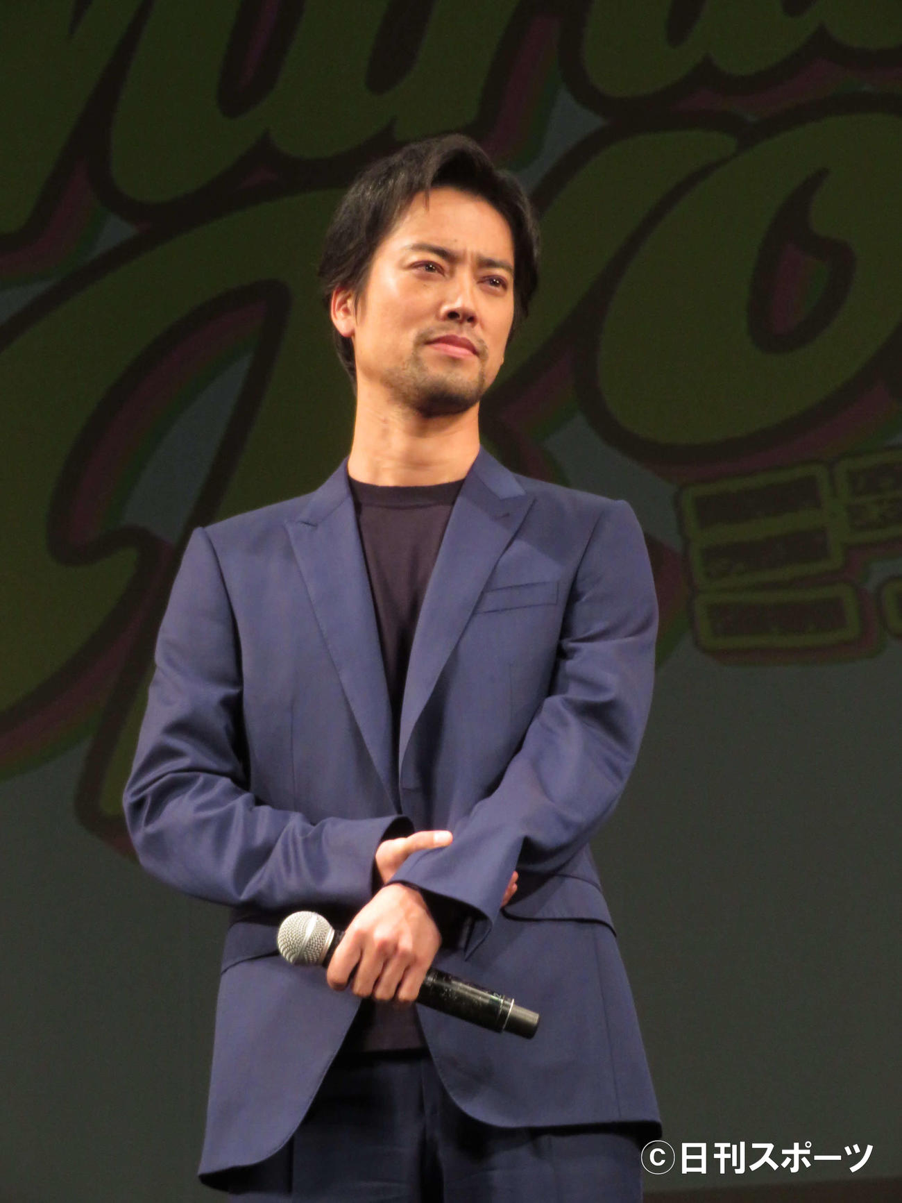 映画「ミラクルシティコザ」試写会＆舞台あいさつに登壇した桐谷健太（撮影・村上幸将）