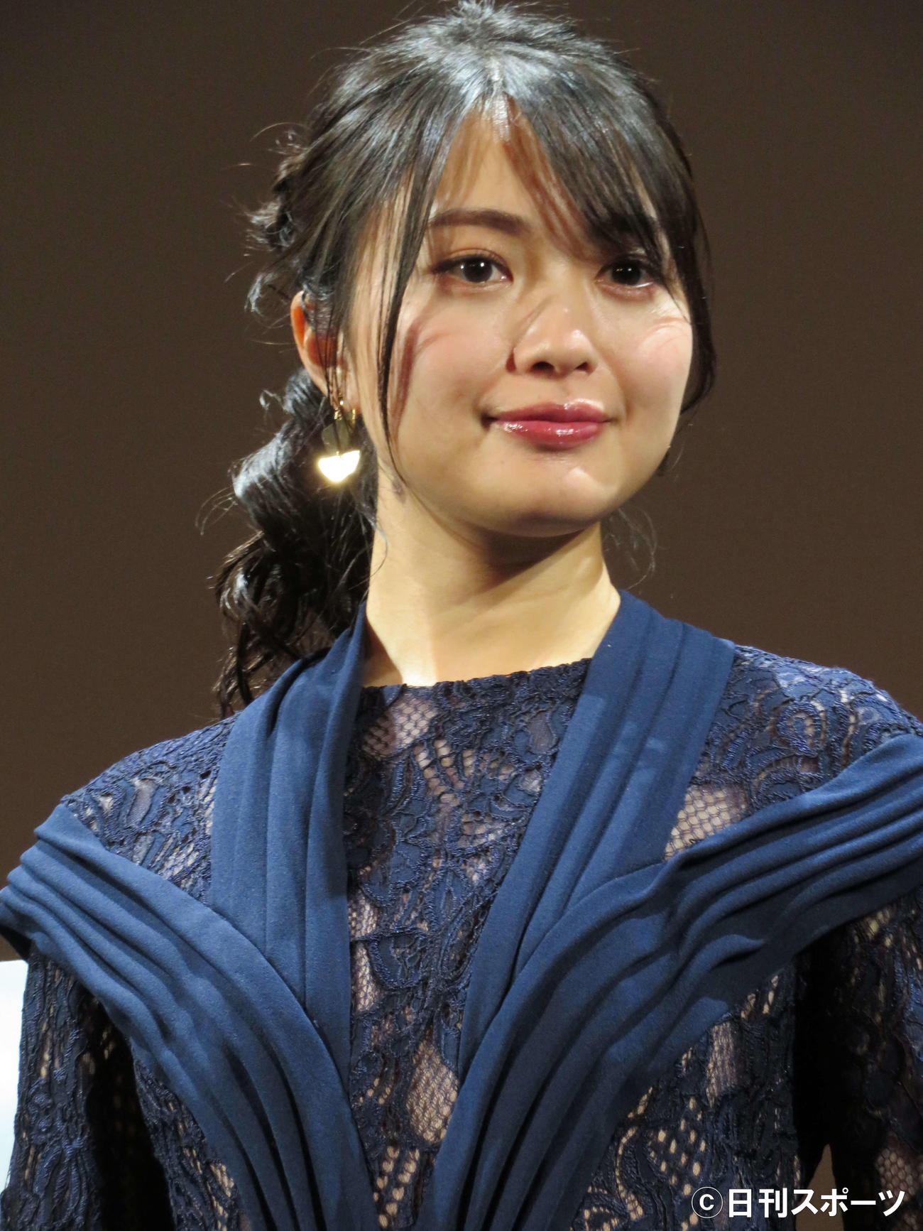日中合作映画「安魂」（日向寺太郎監督）の舞台あいさつに登壇した北原里英（撮影・三須佳夏）