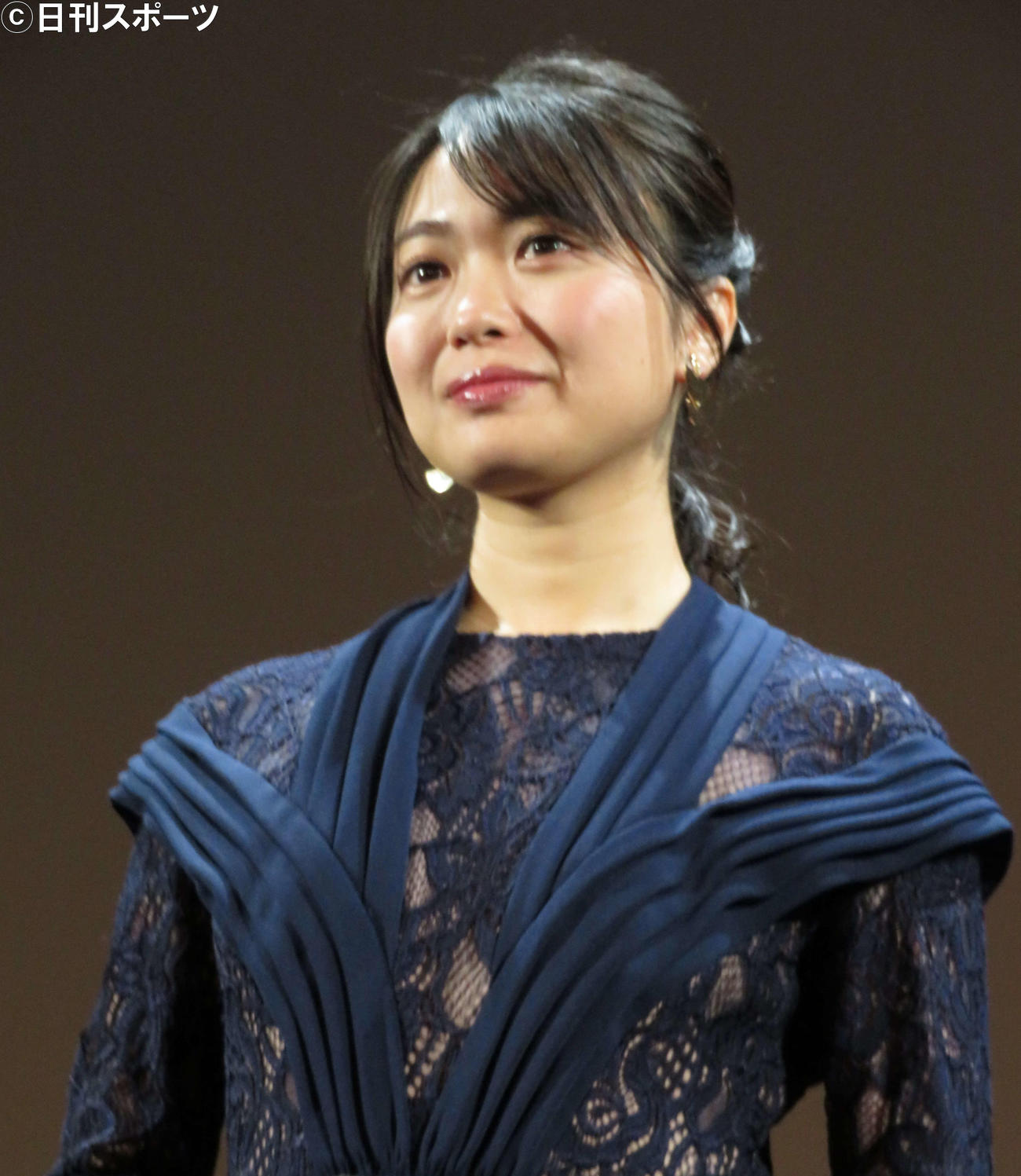 日中合作映画「安魂」（日向寺太郎監督）の舞台あいさつに登壇した北原里英（撮影・三須佳夏）