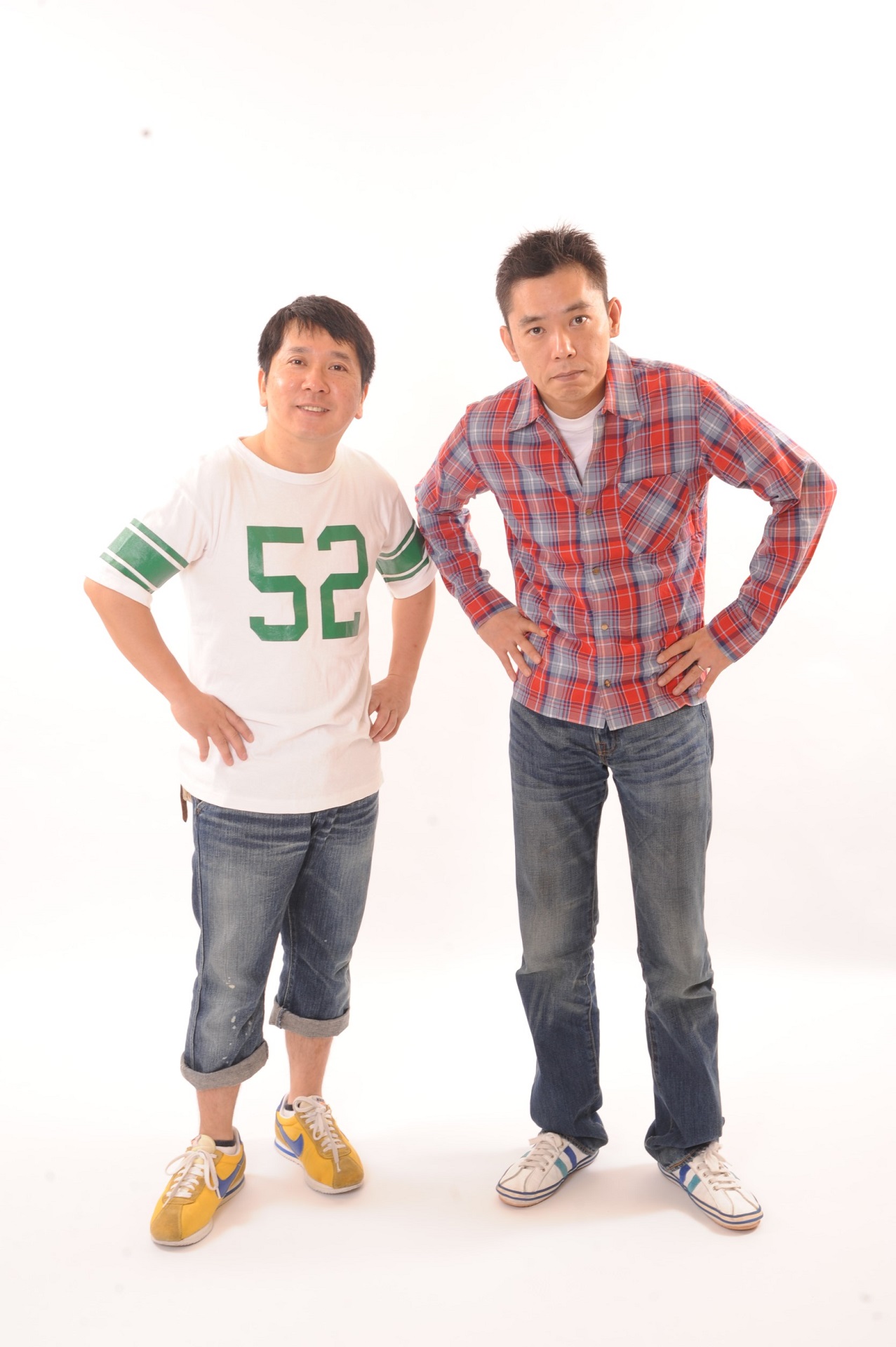爆笑問題の田中裕二（左）と太田光の作品も展示される
