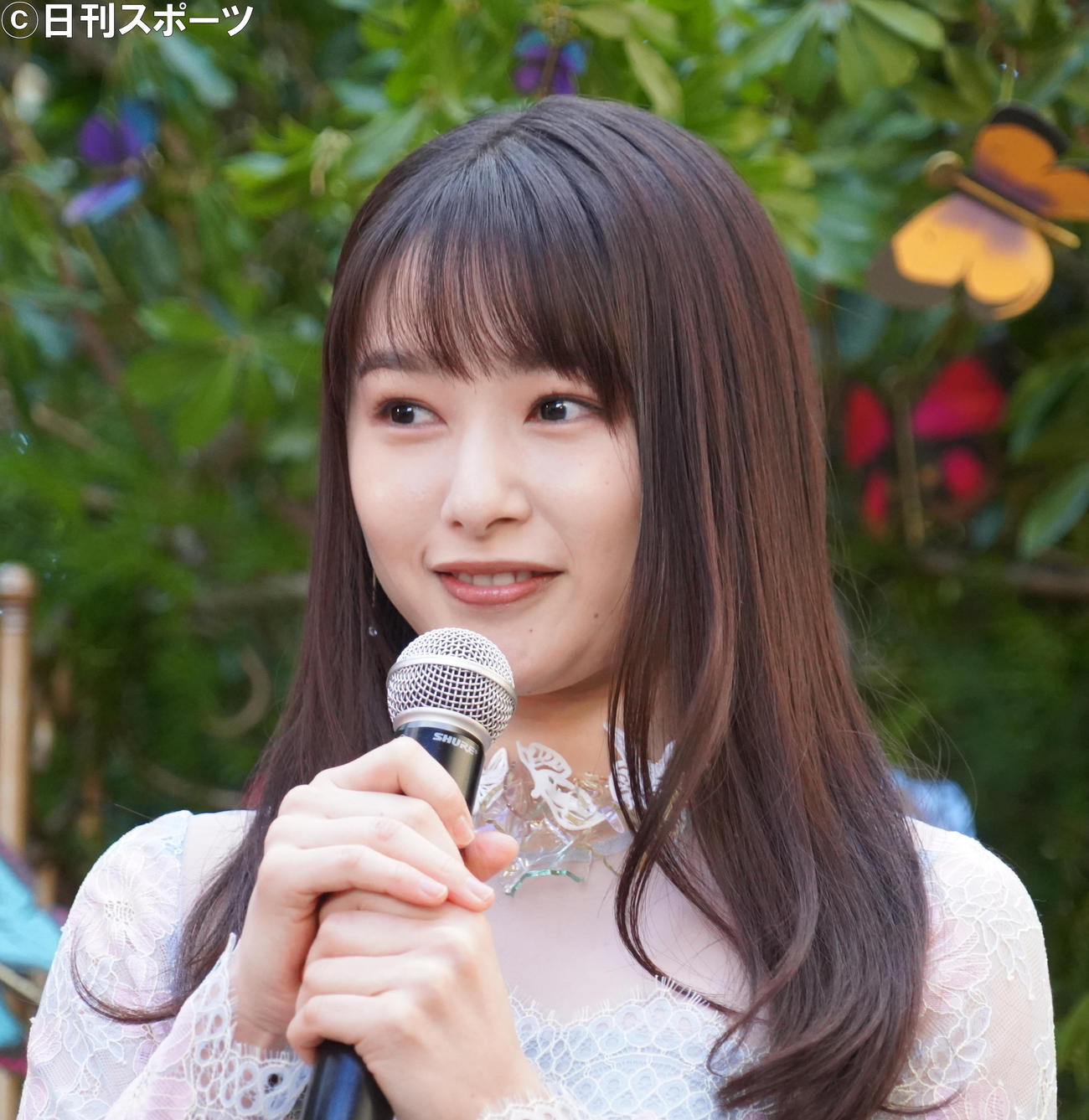 コスメブランドのSABONジャパンアンバサダー就任記者会見に出席した桜井日奈子（撮影・佐藤成）