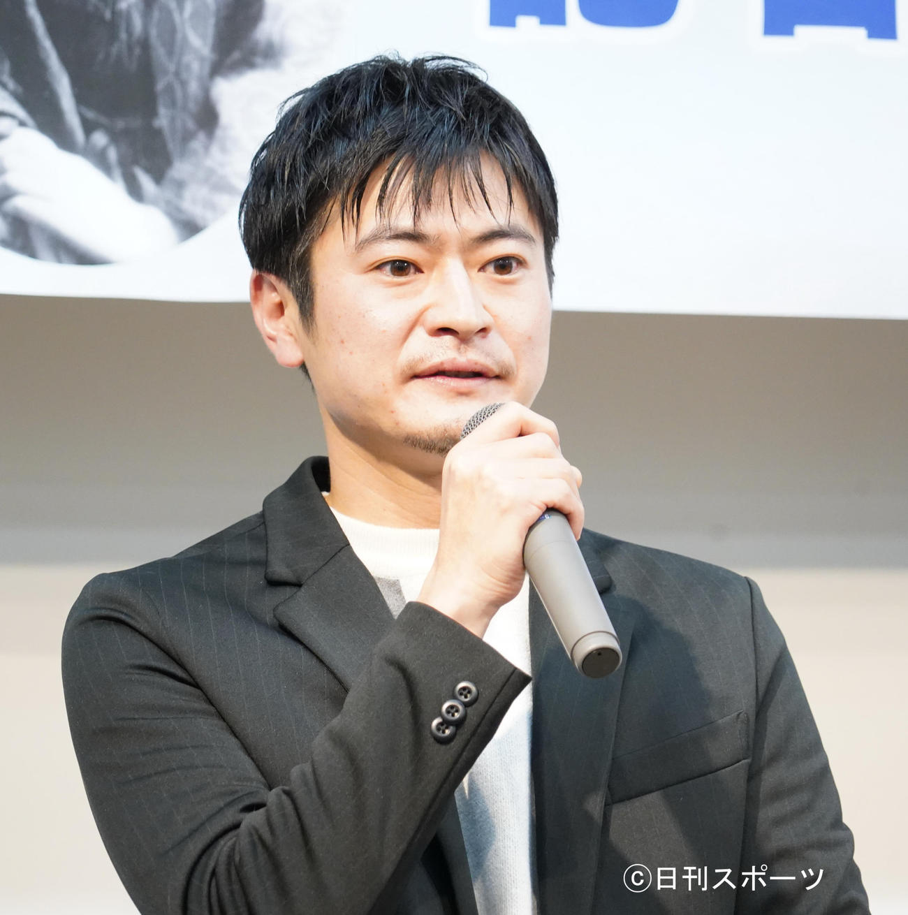 映画「わが青春つきるとも－伊藤千代子の生涯－」製作発表会見に出席した窪塚俊介（撮影・佐藤成）