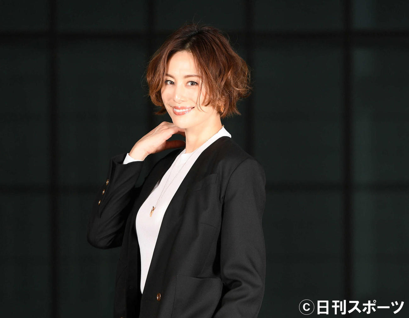 Netflixシリーズで新聞記者に挑戦した米倉涼子（撮影・たえ見朱実）