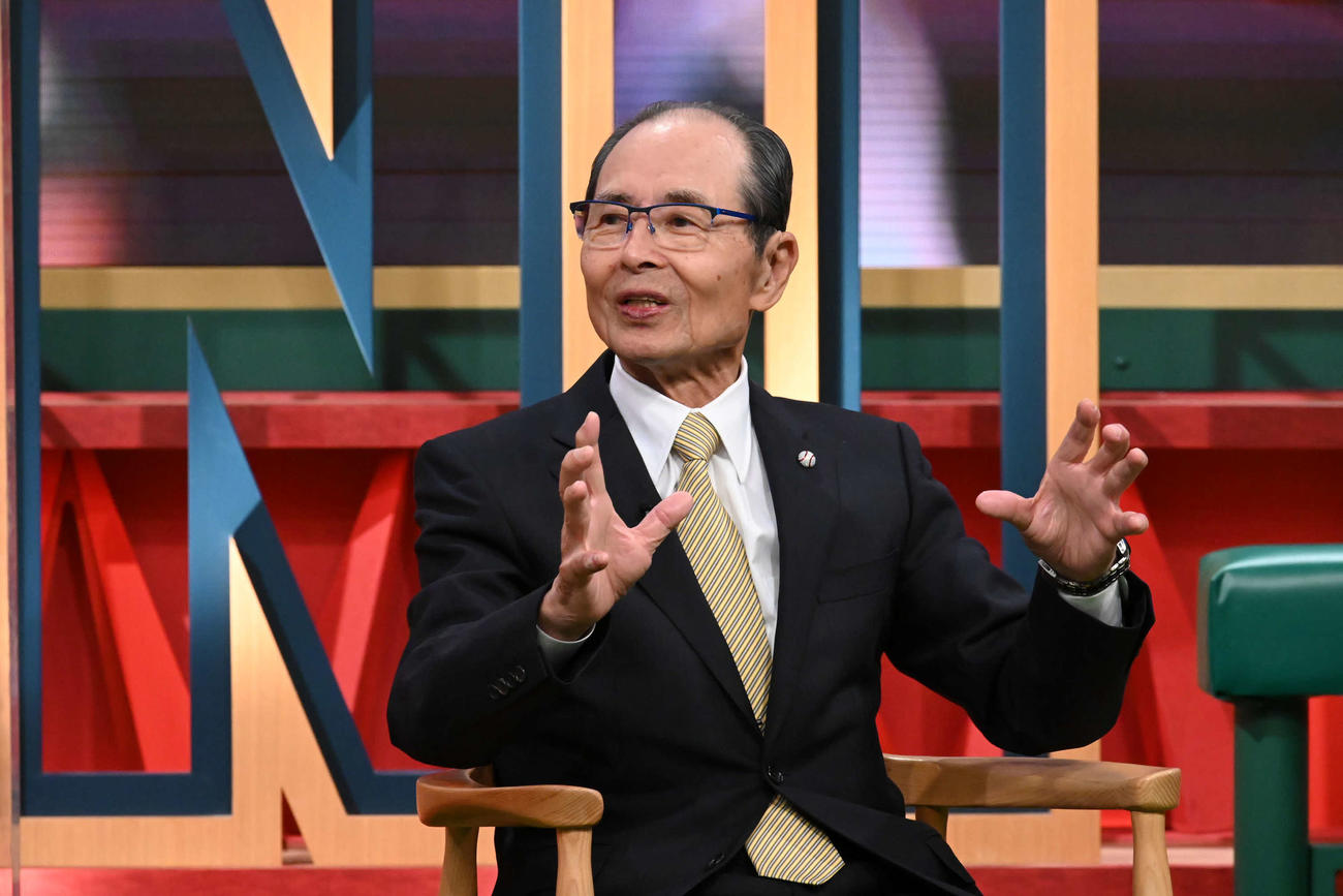 28日放送のテレビ朝日系「タモリステーション～二刀流　大谷翔平の軌跡～」に出演する王貞治　