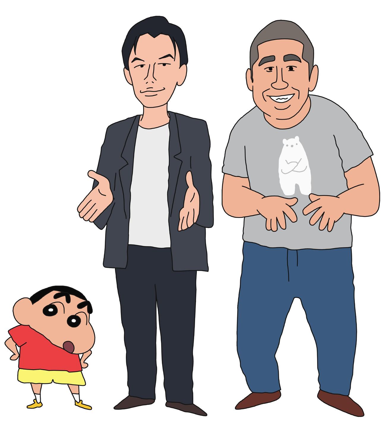 アニメ映画「クレヨンしんちゃん　もののけニンジャ珍風伝」に登場するハライチ