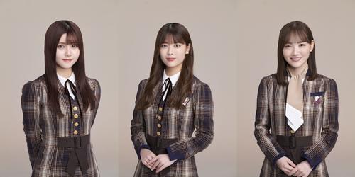 乃木坂46の(左から)伊藤理々杏、岩本蓮加、田村真佑