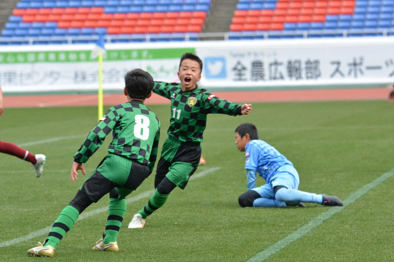 JA全農杯準決勝で決勝ゴールを決めたオオタFC堤清志郎（撮影・久我悟）