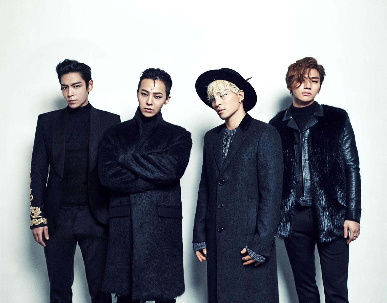 今春に新曲を発表することが明らかになったBIGBANG。左からT．O．P、G－DRAGON、SOL、D－LITE