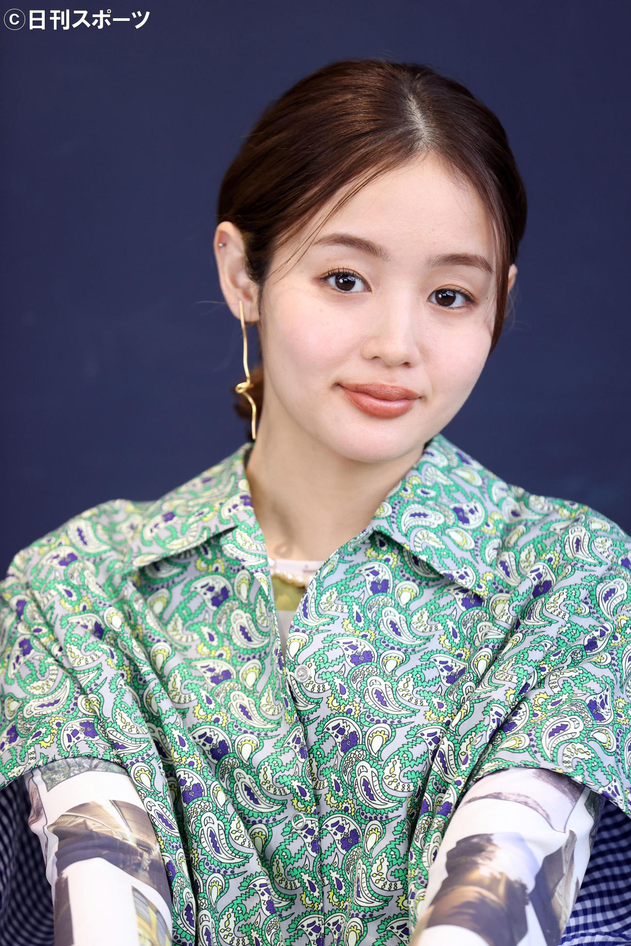 たおやかな表情が印象的な藤原さくら（撮影・狩俣裕三）