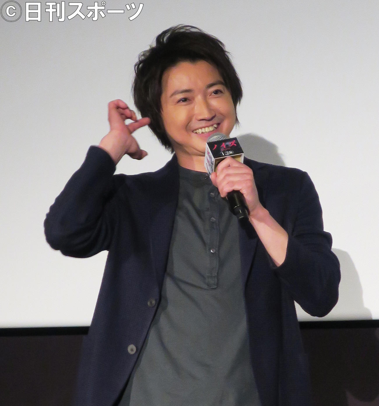 主演映画「ノイズ」舞台あいさつに登壇した藤原竜也