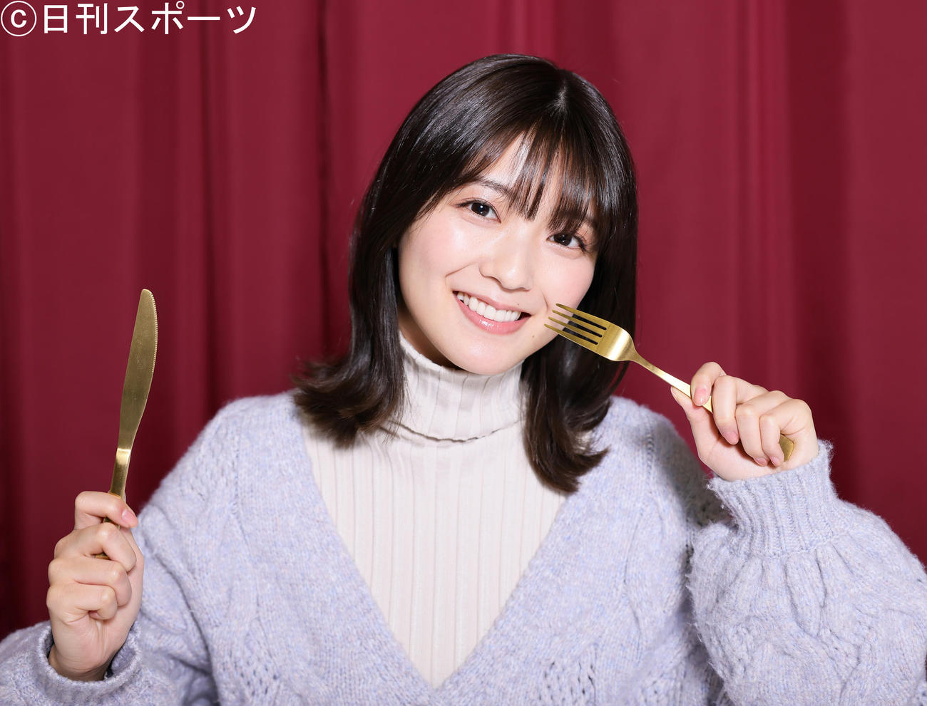 「おいしい笑顔」が見逃せない工藤美桜（撮影・足立雅史）
