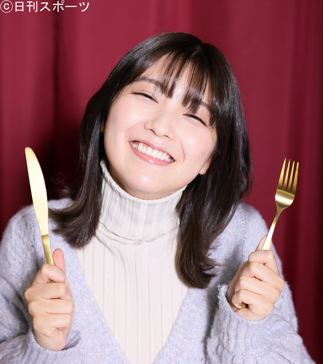 「おいしい笑顔」が見逃せない工藤美桜（撮影・足立雅史）