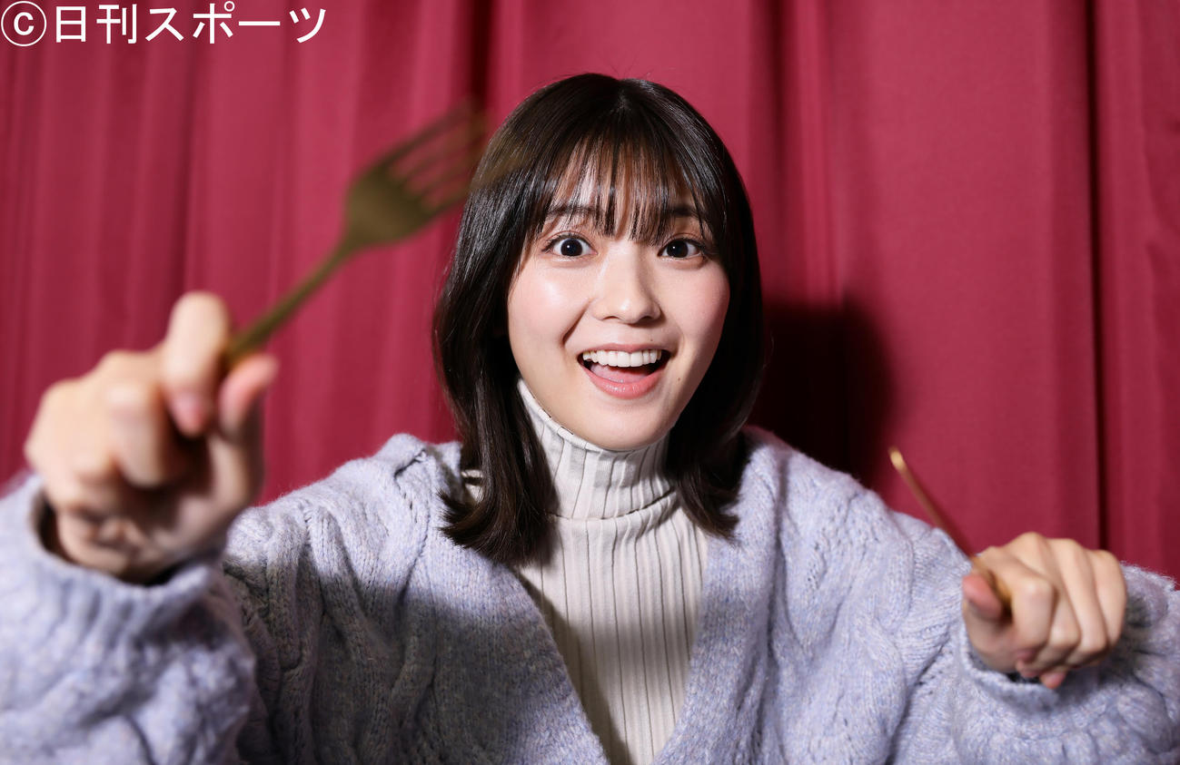 「おいしい笑顔」が見逃せない工藤美桜（撮影・足立雅史）