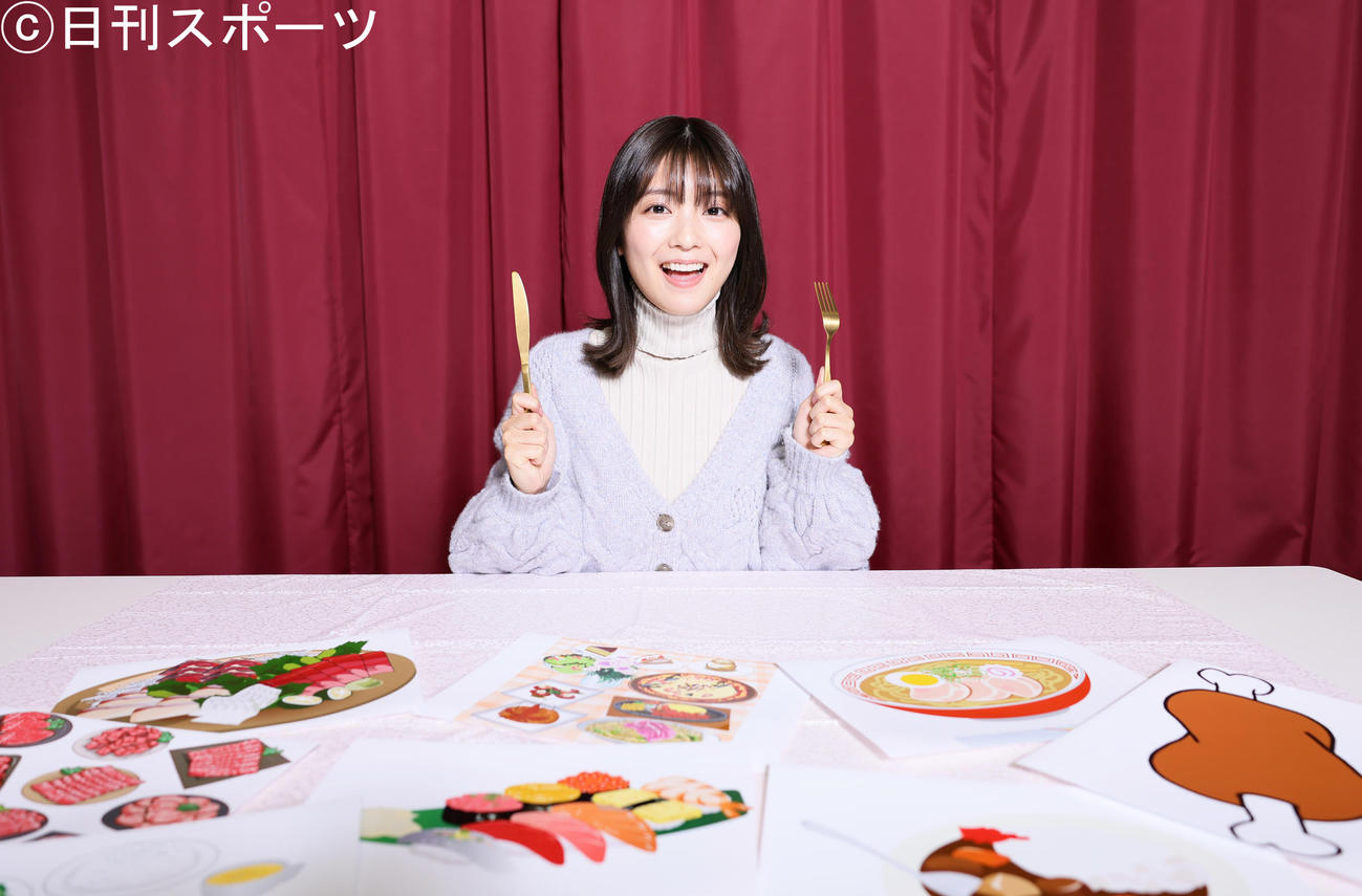 「おいしい笑顔」が見逃せない工藤美桜（撮影・足立雅史）
