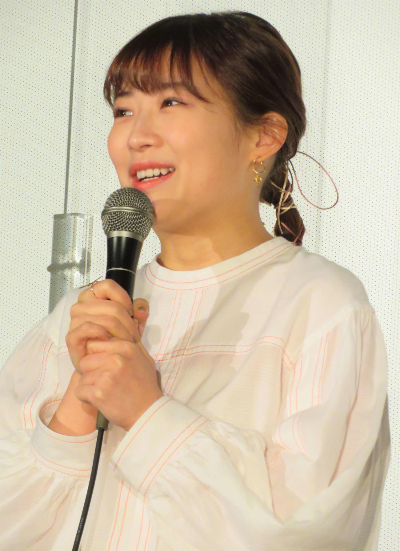 映画「ちょっと思い出しただけ」（松居大悟監督）の公開記念舞台あいさつに登壇した伊藤沙莉（撮影・三須佳夏）