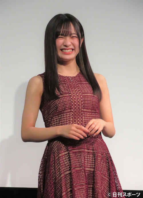 ファースト写真集「なぎちぃ」の発売記念イベントを行った早川渚紗(撮影・三須佳夏)
