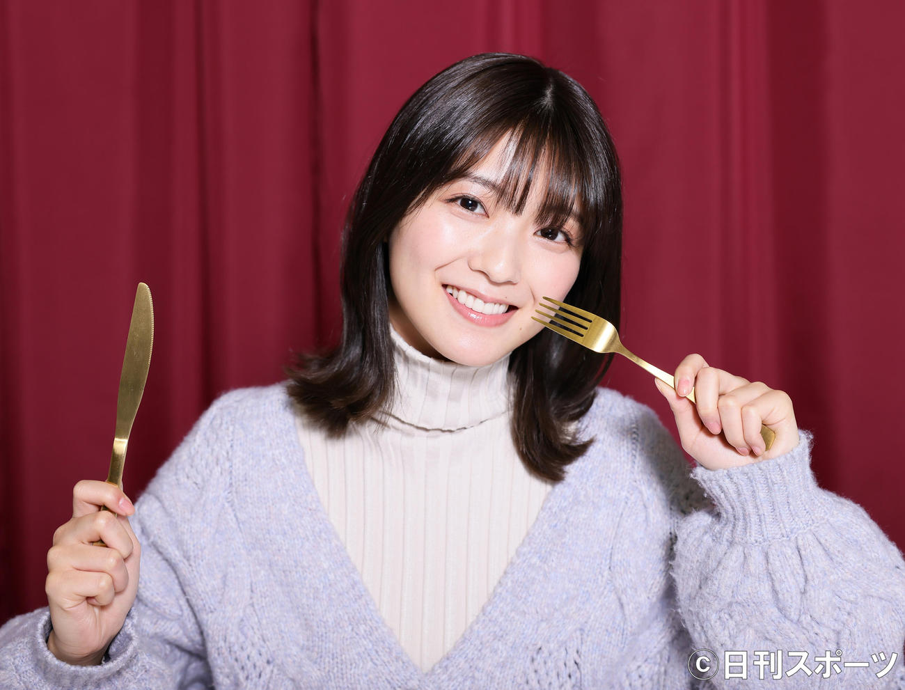 「おいしい笑顔」が見逃せない工藤美桜（撮影・足立雅史）