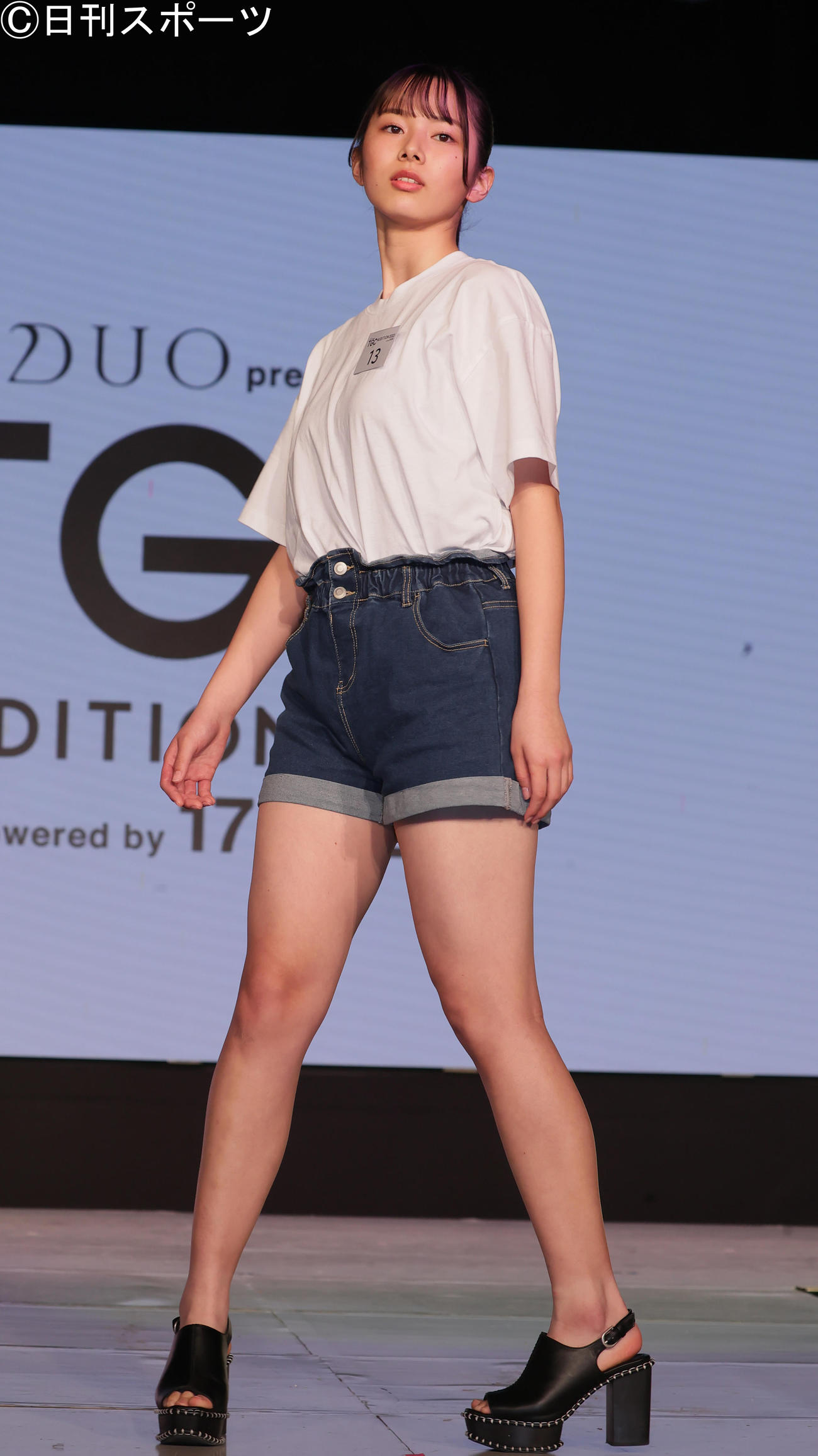 TGCオーディション2022に出場した山本奈津美さん（撮影・野上伸悟）